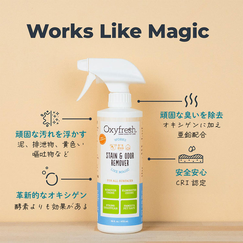 ステイン&オーダーリムーバー  シミ抜き&消臭クリーナー