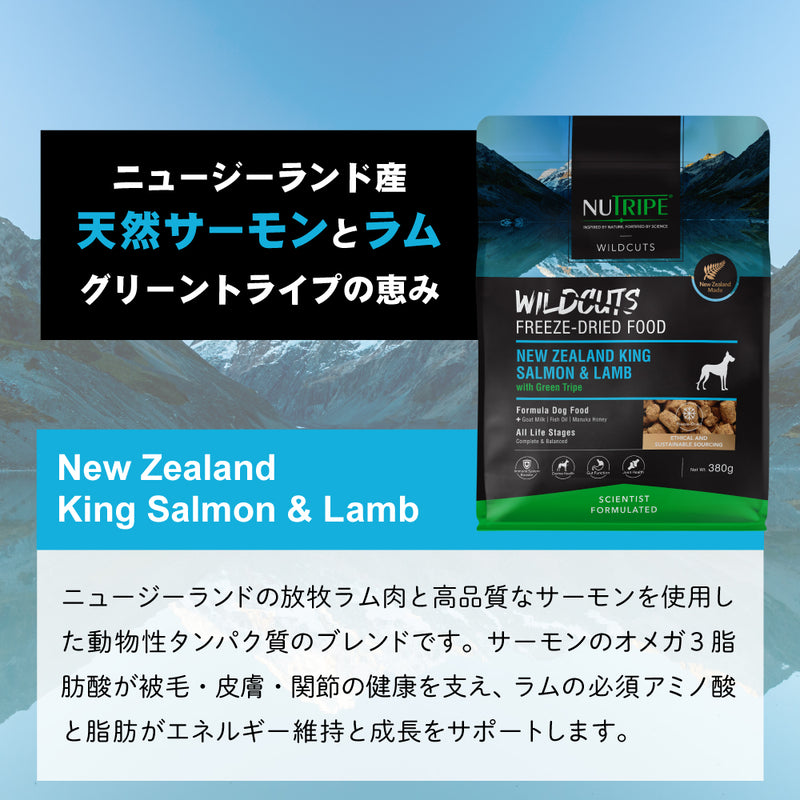ドライフード ワイルドカット  フリーズドライ  選べる3種  犬 総合栄養食 ニュートライプ
