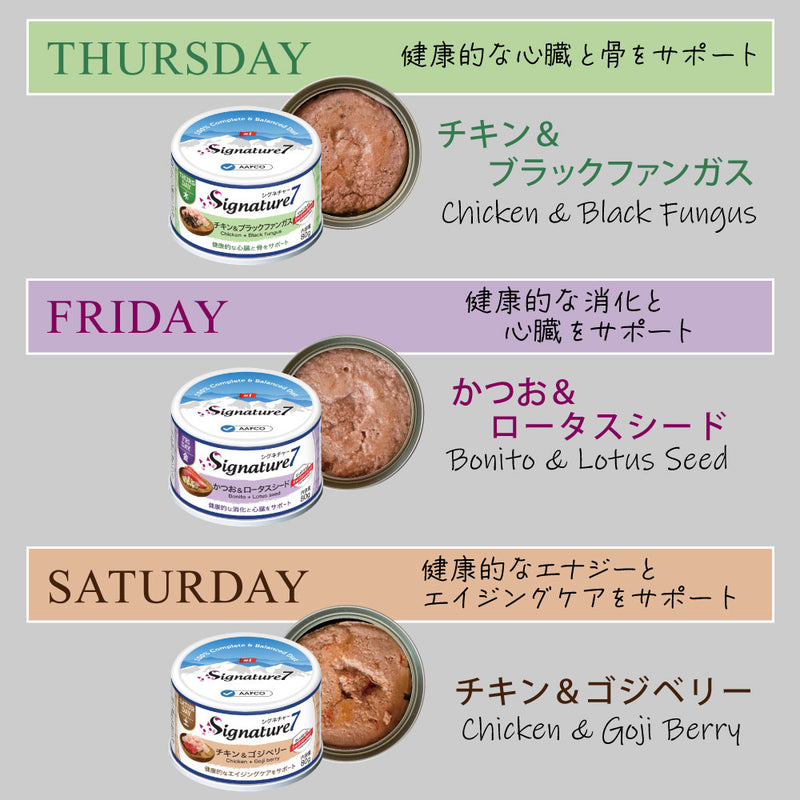 ウイークリーパック パティ 80g×7缶  総合栄養食  シグネチャー７　