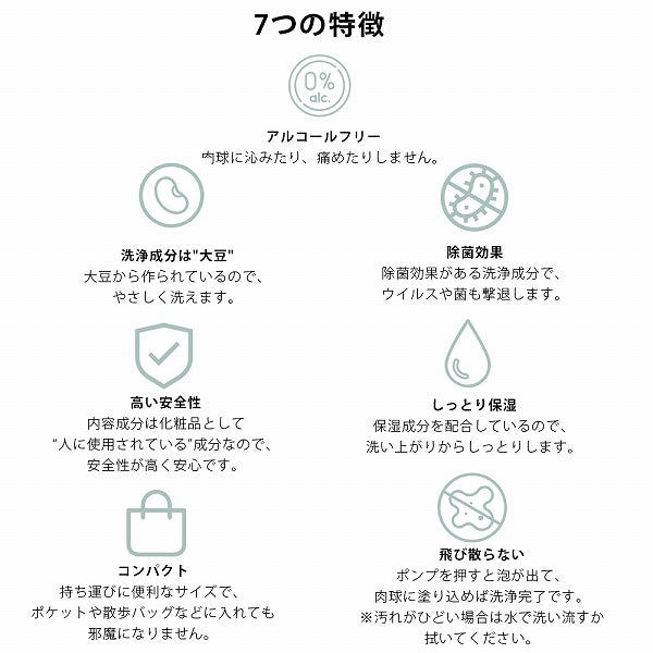 泡で簡単！犬 猫 肉球レスキュー 30mL 大豆の力で肉球 ケア 保湿 洗浄 なめても安全