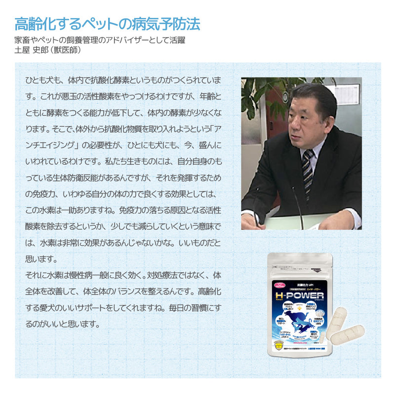 ペット用　栄養補助食品　サプリメント　H-POWER　エイチ・パワー