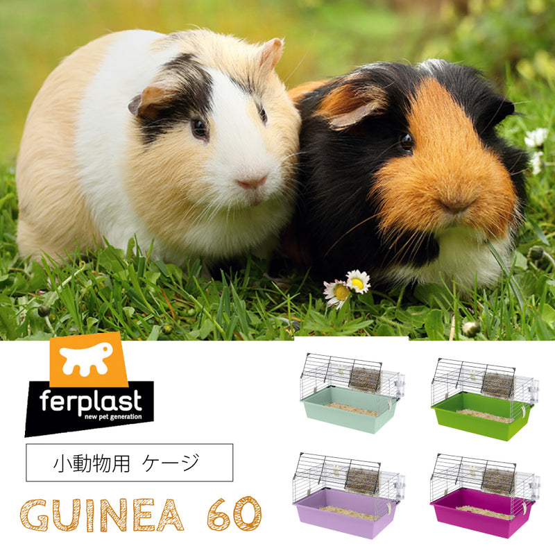 ギニア 60 モルモット ゲージ 小動物 ハウス GUINEA イタリアferplast社製