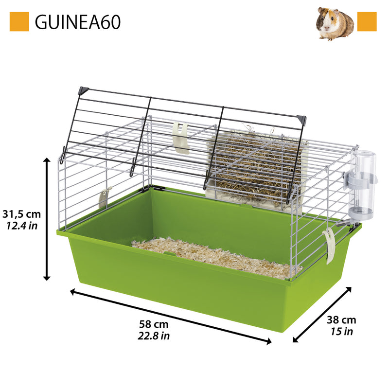 ギニア 60 モルモット ゲージ 小動物 ハウス GUINEA イタリアferplast社製