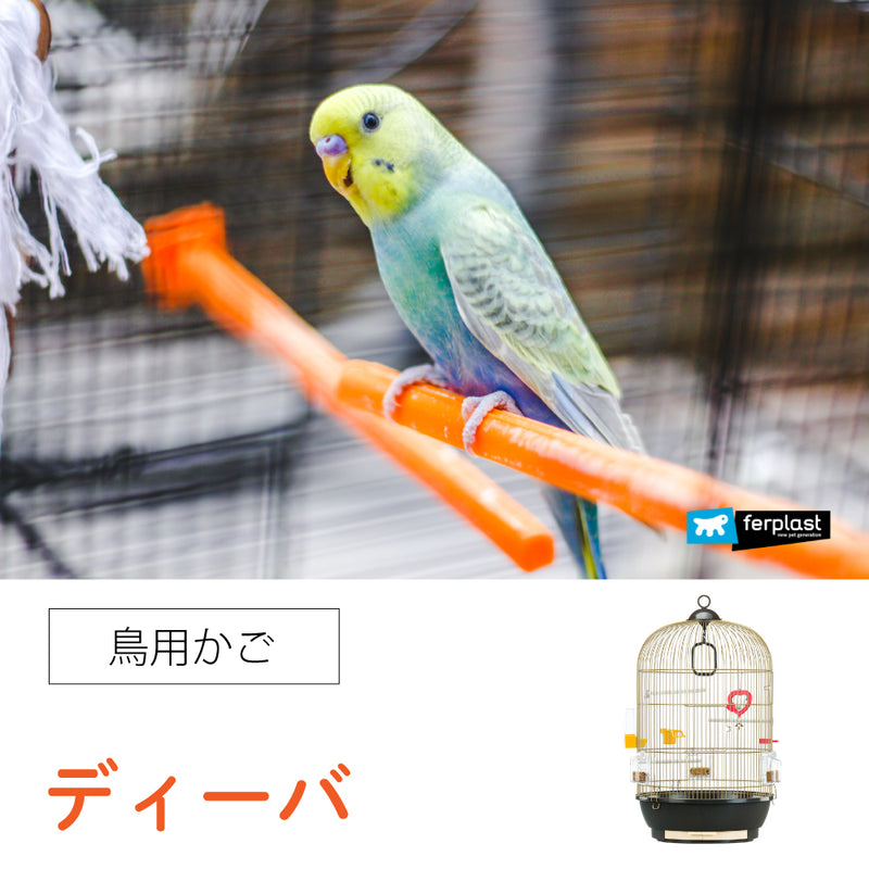 イタリアferplast社製 鳥かご アンティークブラス ゴールド 鳥籠