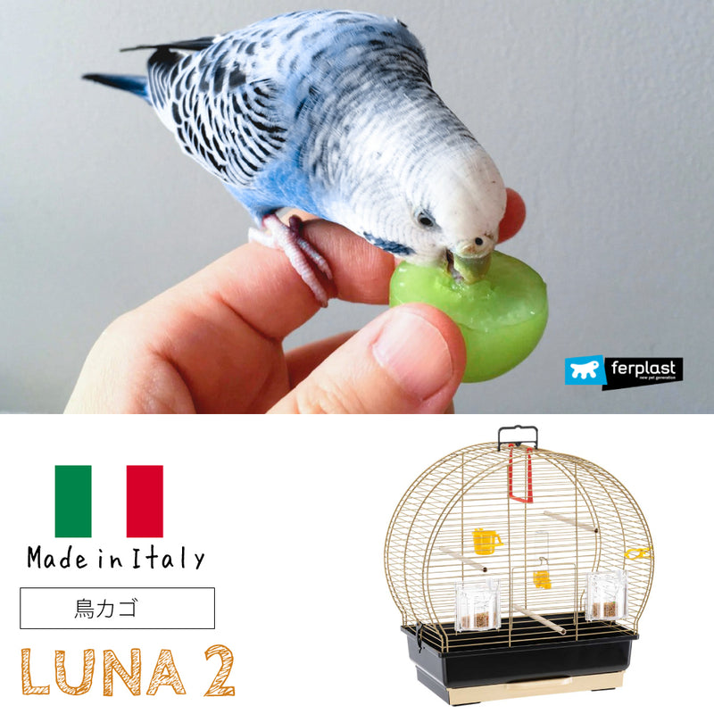 鳥かご ルナ 2 ゴールド Luna 2 鳥籠 ゲージ フルセット カナリア セキセイインコ 小型鳥用