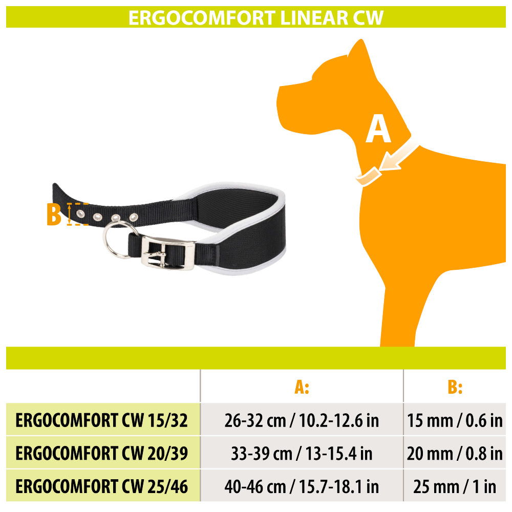 首の長い犬種に最適な首輪 エルゴ コンフォート ERGO COMFORT CW