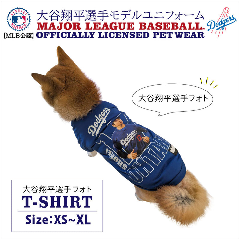 MLB公式 ドジャース 大谷翔平選手モデル ユニフォーム 野球 フォト Tシャツ