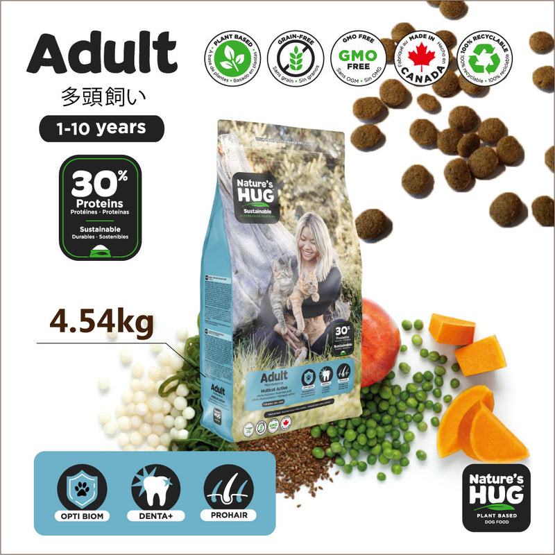 マルチキャット アクティブ 4.54kg アダルト ネイチャーズハグ CAT ドライフード