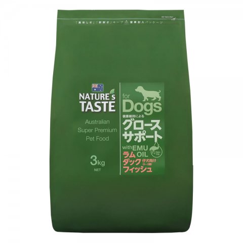 ネイチャーズテイスト　グロースサポート（ラム＆ダック＆フィッシュ）3.0kg