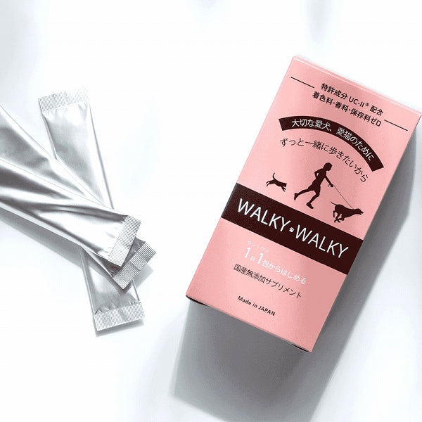 WALKY WALKY 2g×30包  犬猫用 サプリメント 関節ケア 筋肉の疲労回復 脂肪燃焼