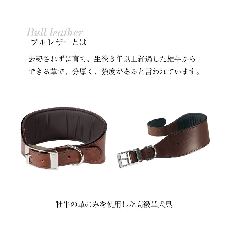 VIP CW15/32 首輪 本格ブルレザー使用  首回り26から32cm