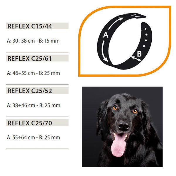 リフレックス REFLEX C 25/70 犬 反射 首輪 夜 散歩首回り55から64cm