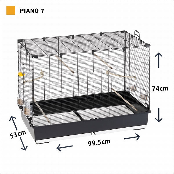 鳥かご ピアノ 7 Piano 7 鳥籠 ゲージ フルセット カナリア セキセイインコ 小型鳥用