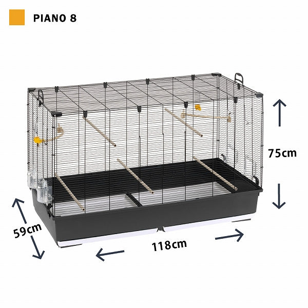 鳥かご ピアノ Piano 鳥籠 ゲージ フルセット カナリア セキセイインコ 小型鳥用