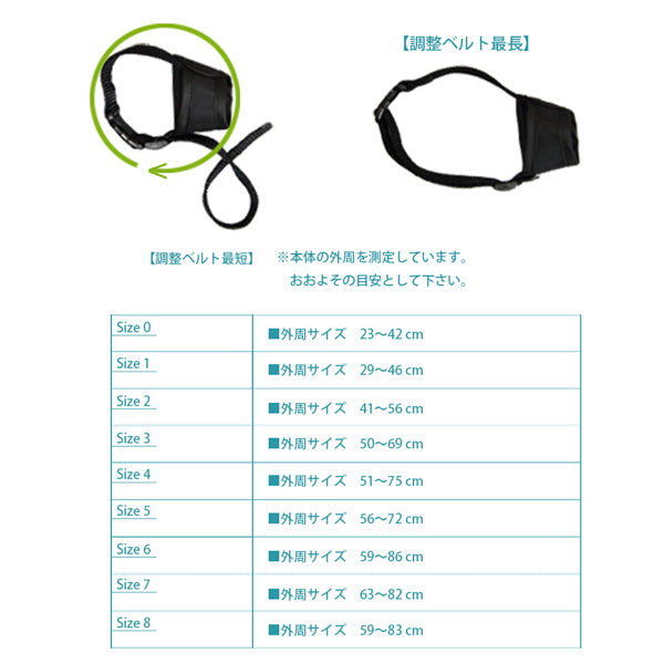 無駄吠え防止 口輪 ソフトマズル　No.2 お散歩 診療 グルーミング