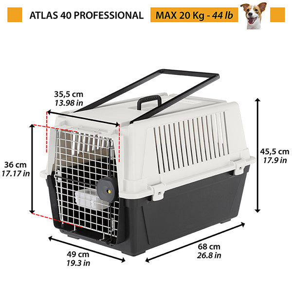アトラス 40 atlas 40 中型犬用 キャリー  飛行機IATA航空輸送基準をクリア