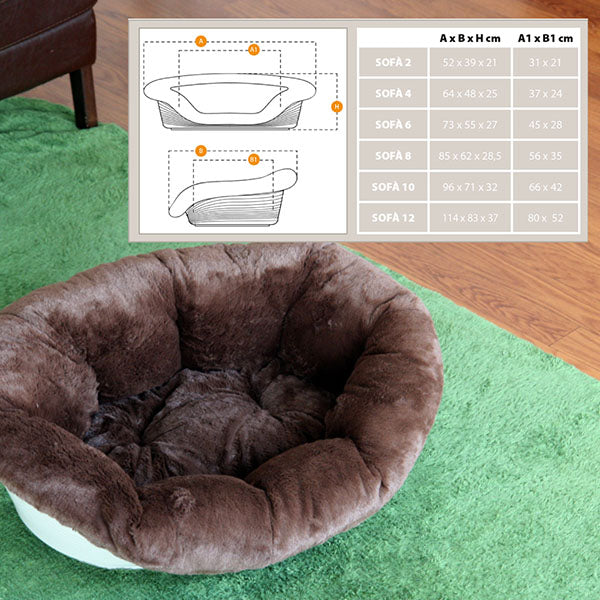犬用プラスチックベッド　シエスタＤＸ８専用クッションカバー ソファ クッション ８ ソフト〜sofa 8 soft【通販限定】
